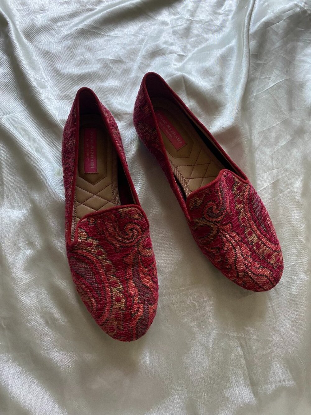 Isaac Mizrahi Tapestry Loafers Size 6 Boho Old Money
